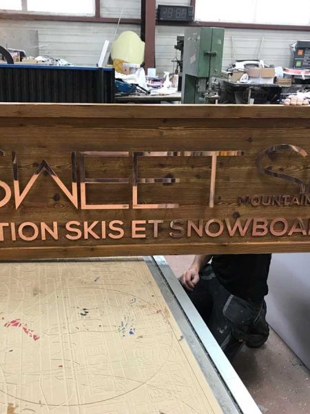 METALLERIE | METAL'ART EXEMPLE ENSEIGNE SKIS SHOP